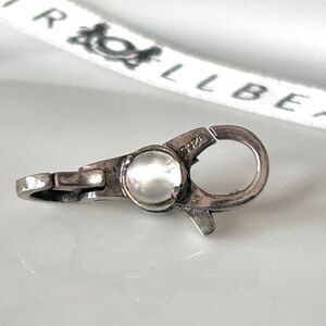 TROLLBEADS White & Green Clasp LAA 925S NEW w Tags! Aventurine & Moonstone